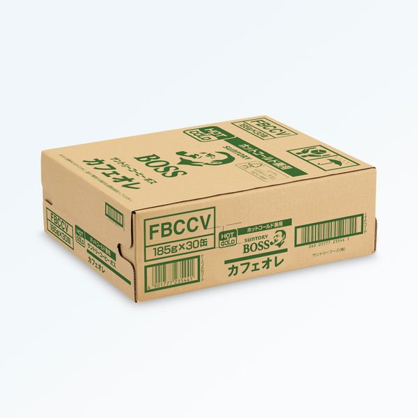 Boss Café Au Lait Coffee With Milk Canned Coffee 185g (Box of 30 Cans) - YOYO JAPAN