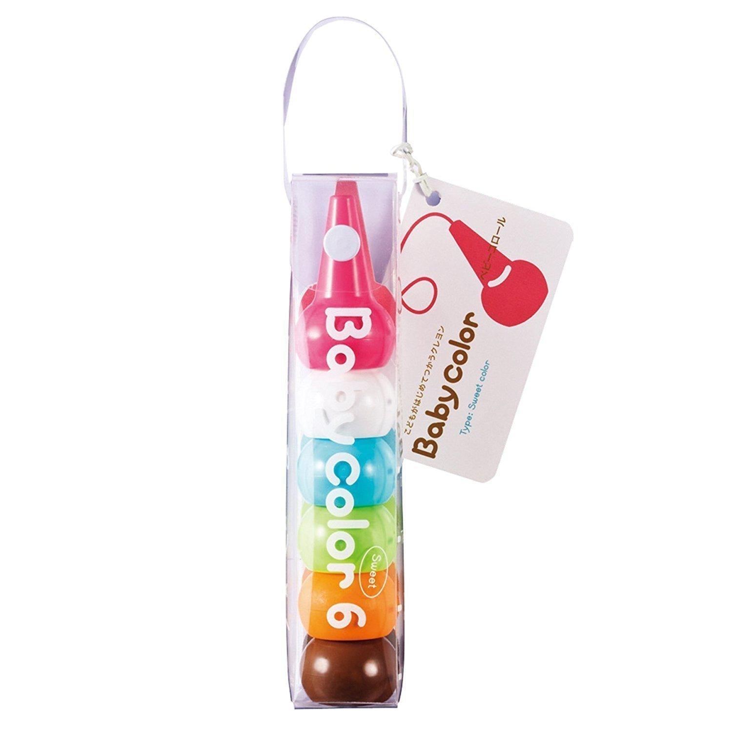 Rangs Japan Baby Color Crayons Sweet 6 Colors - YOYO JAPAN