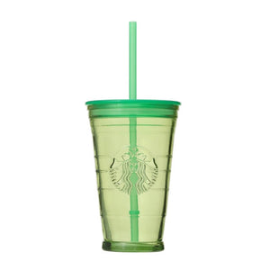 Recycled glass cold cup tumbler lime green 473ml - Japanese Starbucks - YOYO JAPAN