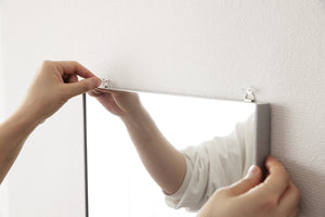 Refex Japan Unbreakable Mirror Frame 35X125Cm Glitter Gold Rmv-1-Gl Ultra-Lightweight Easy Install - YOYO JAPAN