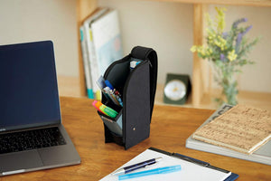 Reimei Fujii Pen & Pencil Case - Cool Black - Made In Japan (Fy379B) - YOYO JAPAN