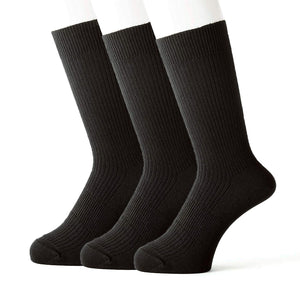Renfro Men'S Business Socks Japan Deodorant 27-30Cm Black 3-Pair Set - YOYO JAPAN