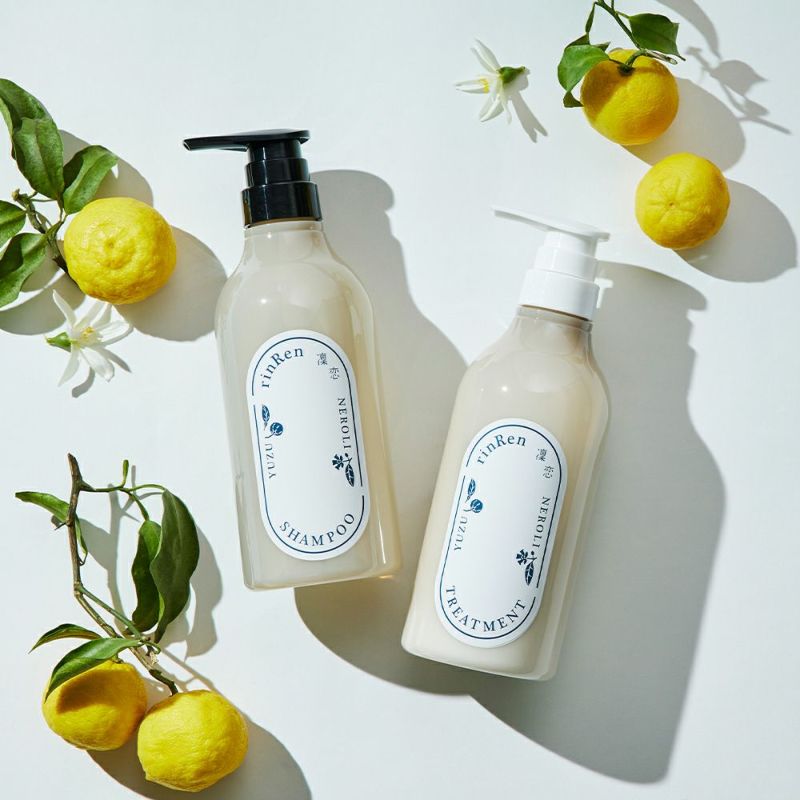 RinRen Treatment Yuzu & Neroli Vegan Hair Smoothing Treatment 480ml - YOYO JAPAN