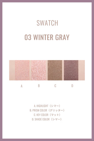 Ririmew Eye Palette 03 Winter Gray - YOYO JAPAN