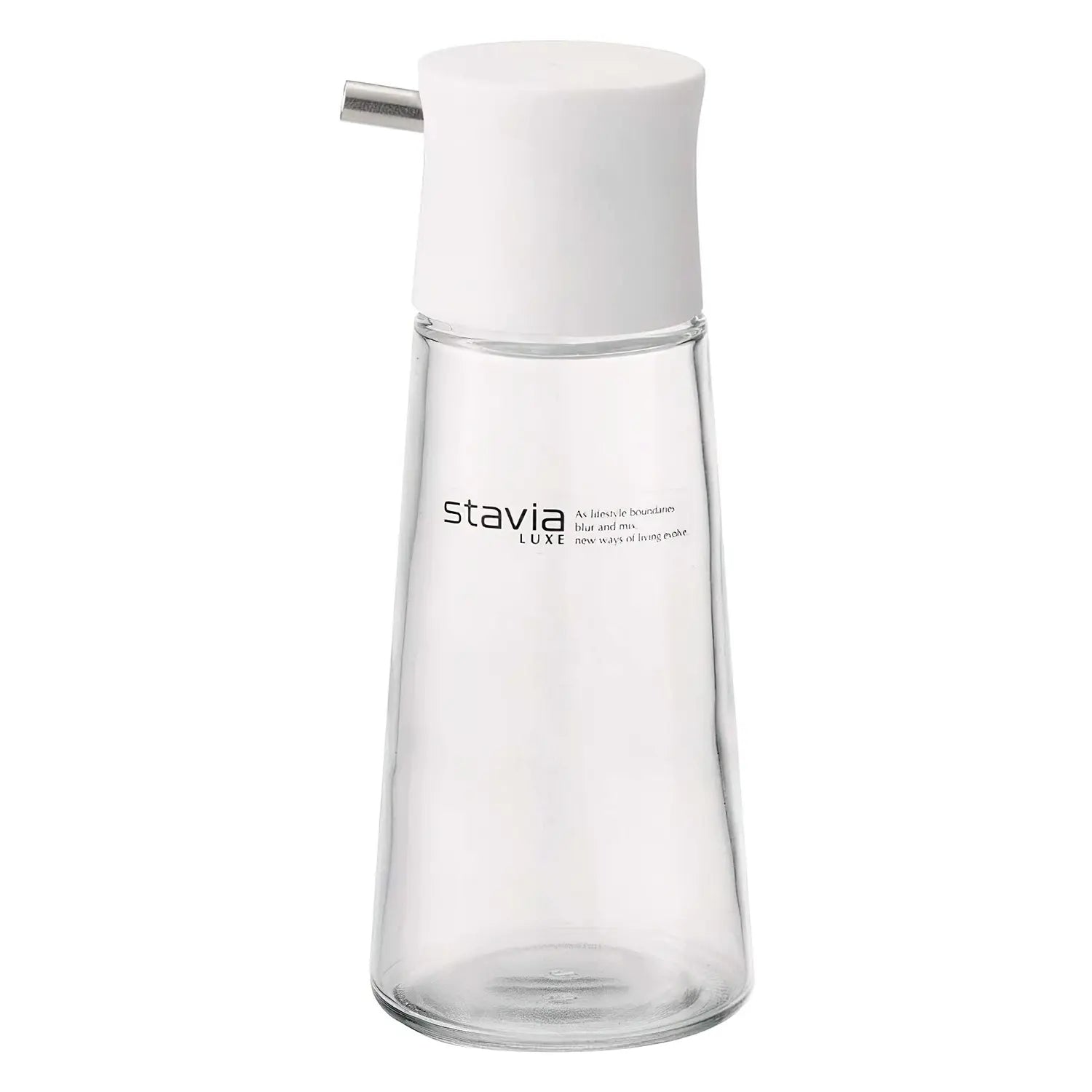 Risu Stavia Luxe Soda Glass Soy Sauce Cruet 140ml - White - YOYO JAPAN