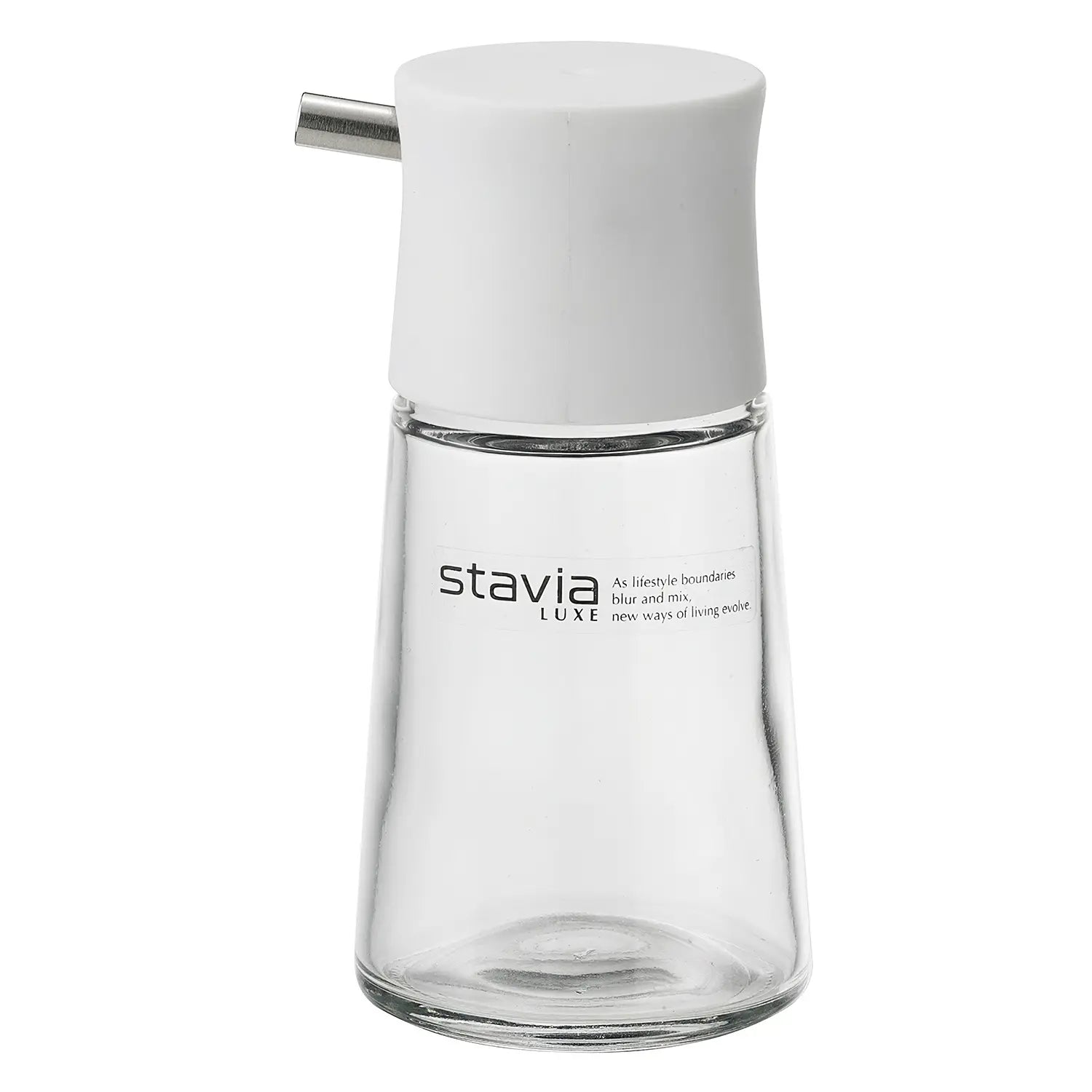 Risu Stavia Luxe Soda Glass Soy Sauce Cruet 80ml - White - YOYO JAPAN