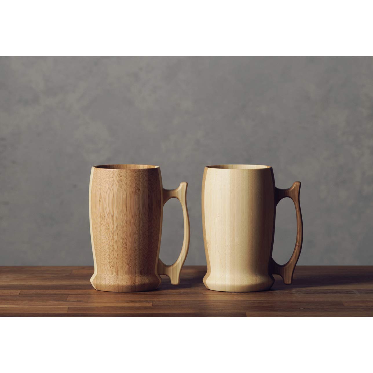 Riveret 500Ml Beer Mug Set (White/Brown) Dishwasher Safe - Made In Japan (Rv-204Wb) - YOYO JAPAN