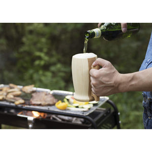 Riveret 500Ml Beer Mug Set (White/Brown) Dishwasher Safe - Made In Japan (Rv-204Wb) - YOYO JAPAN