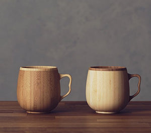 Riveret Brown Cafe Au Lait Mug - Made In Japan - YOYO JAPAN