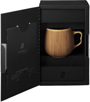 Riveret Brown Cafe Au Lait Mug - Made In Japan - YOYO JAPAN