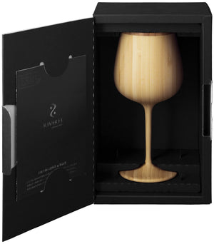 Riveret Japan 380Ml Bamboo Wine Glass Dishwasher Safe Brown Rv-118B - YOYO JAPAN
