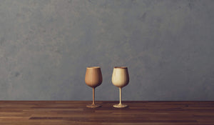 Riveret Japan Wine Glass Burgundy 380Ml Bamboo Dishwasher Safe White Rv-118W - YOYO JAPAN