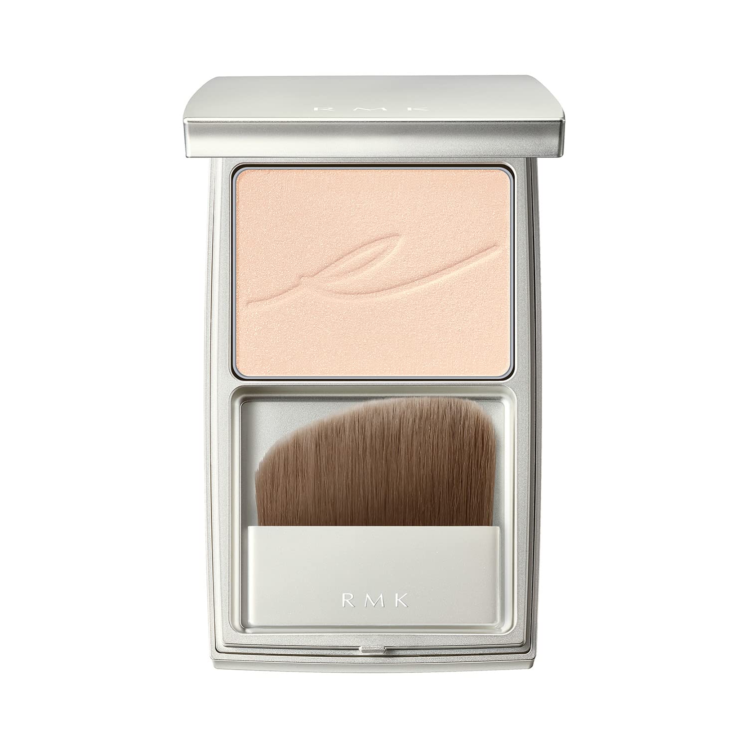 Rmk Silk Fit Face Powder P01 Pearl Pressed Powder with Case and Brush - Sebum Control - YOYO JAPAN
