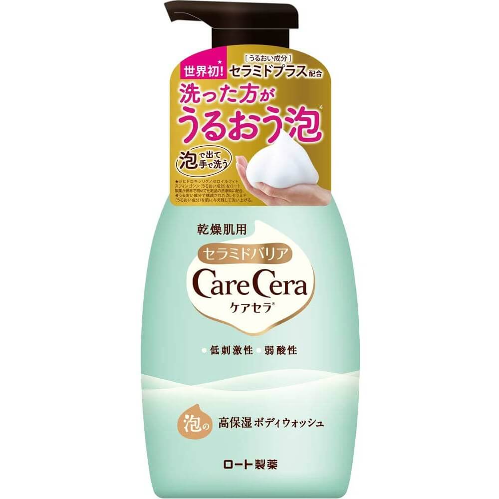 Rohto CareCera Moisturizing Ceramide Foaming Body Wash 450ml - YOYO JAPAN