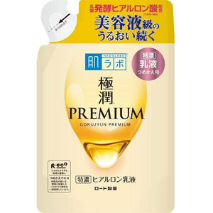 Rohto Hada Labo Gokujyun Premium Super Hyaluronic Milky Lotion Refill 140ml - YOYO JAPAN