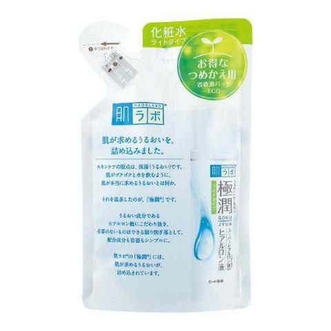 Rohto Hada Labo Gokujyun Super Hyaluronic Lotion Light Refill 170ml - YOYO JAPAN