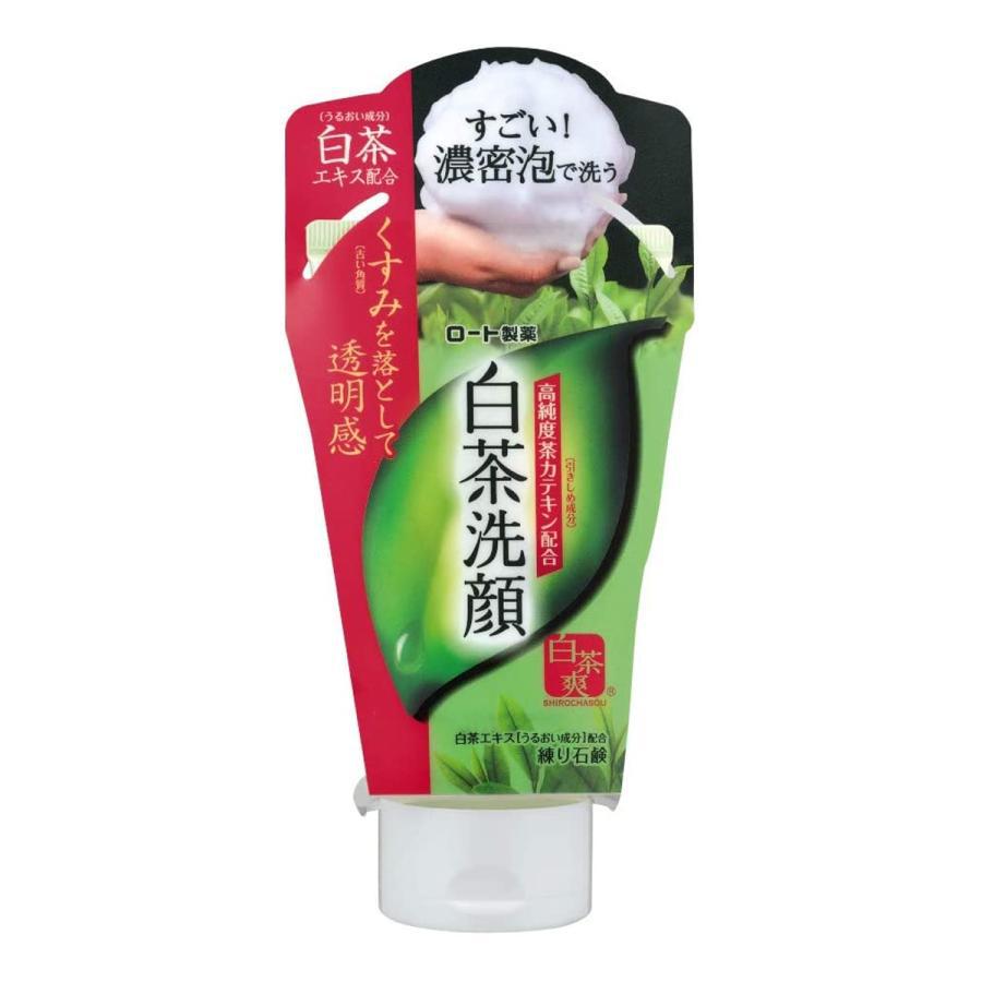 Rohto Shirochasou White Tea Face Wash Foam 120g - YOYO JAPAN
