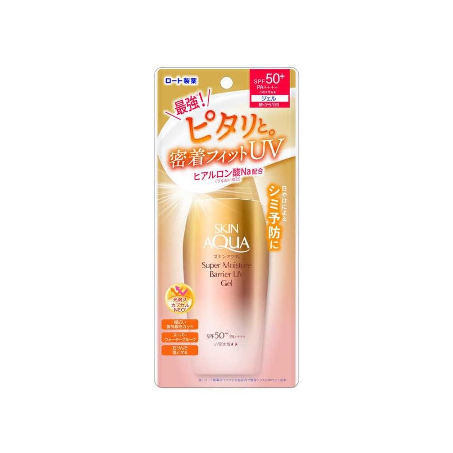 Rohto Skin Aqua Sunscreen Super Moisture Barrier UV Gel SPF50+ 100g - YOYO JAPAN