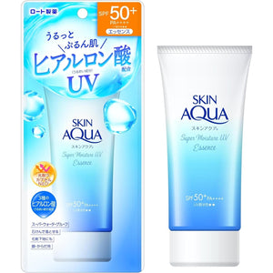 Rohto Skin Aqua Sunscreen Super Moisture UV Essence SPF50+ 80g - YOYO JAPAN