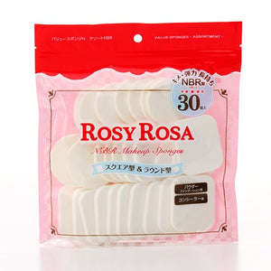 Rosie Rosa Value Assorted Sponges 30-Pack NBR - YOYO JAPAN