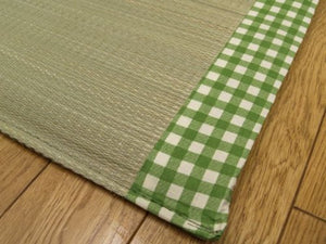Ikehiko Corporation Rush Sleeping Mat With Pillow Green Single 60X180Cm Japan Urethane Included - YOYO JAPAN