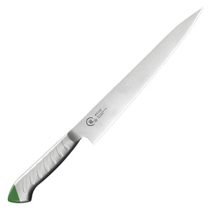 Ryuji Molybdenum Steel Sujihiki Knife 24cm - Green - YOYO JAPAN