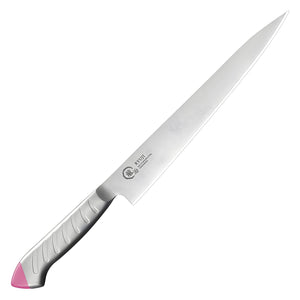 Ryuji Molybdenum Steel Sujihiki Knife 27cm - Pink - YOYO JAPAN