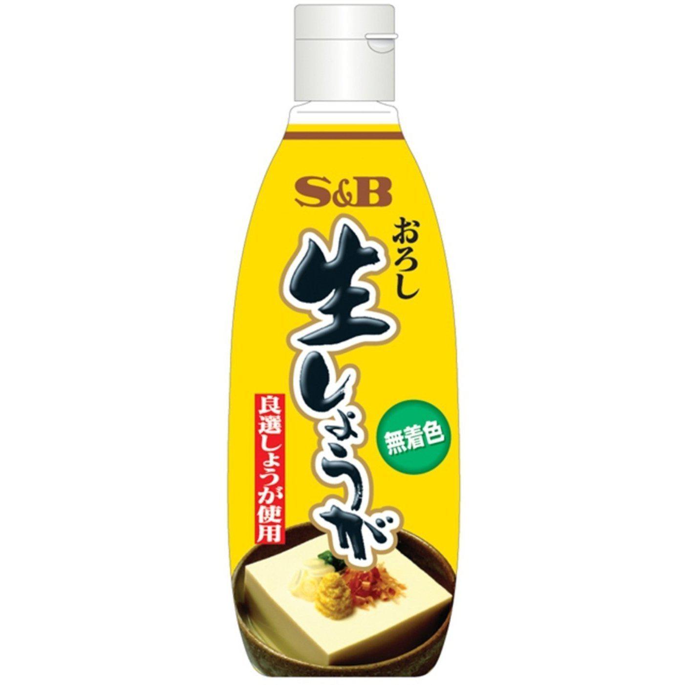 S&B Grated Ginger Paste Big Size Bottle 270g - YOYO JAPAN