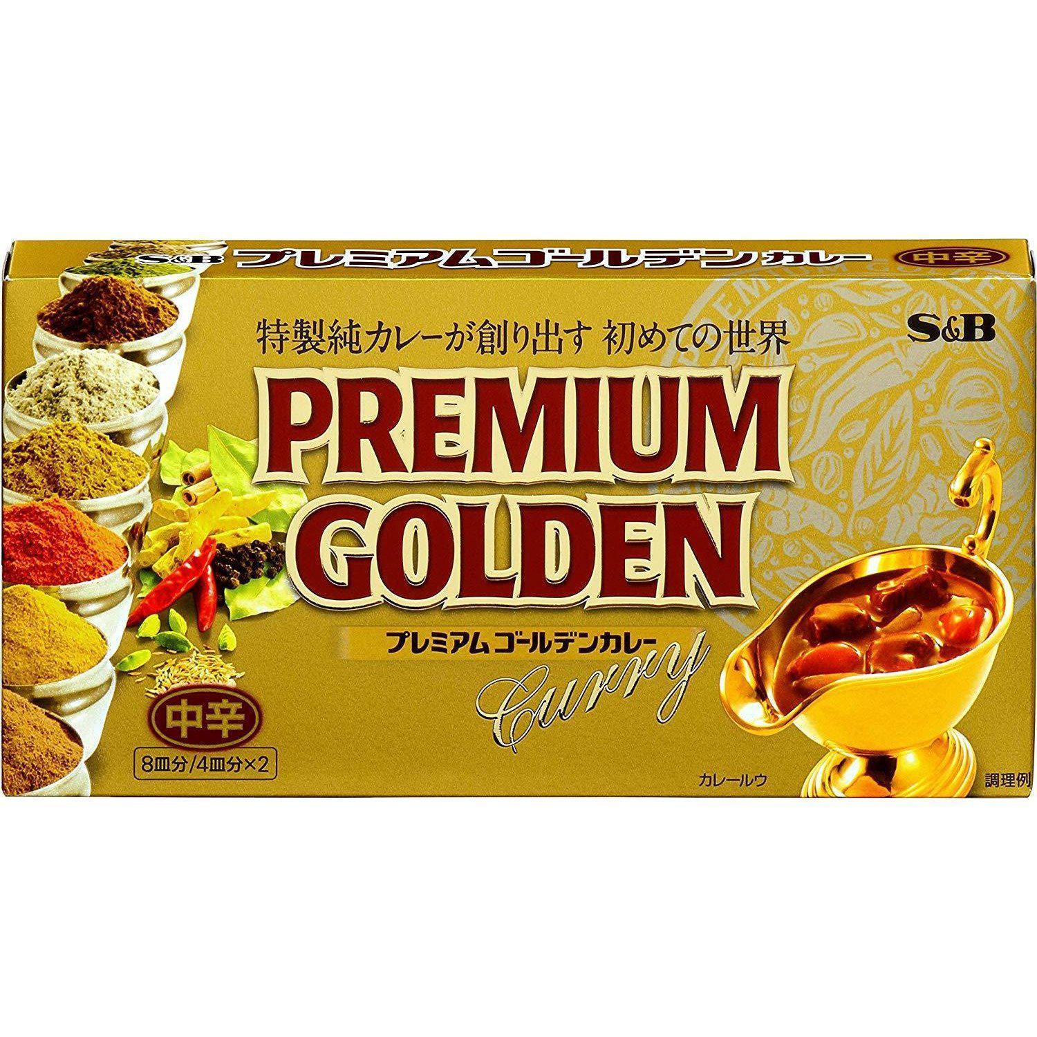 S&B Premium Golden Japanese Curry Roux Blocks 160g - YOYO JAPAN