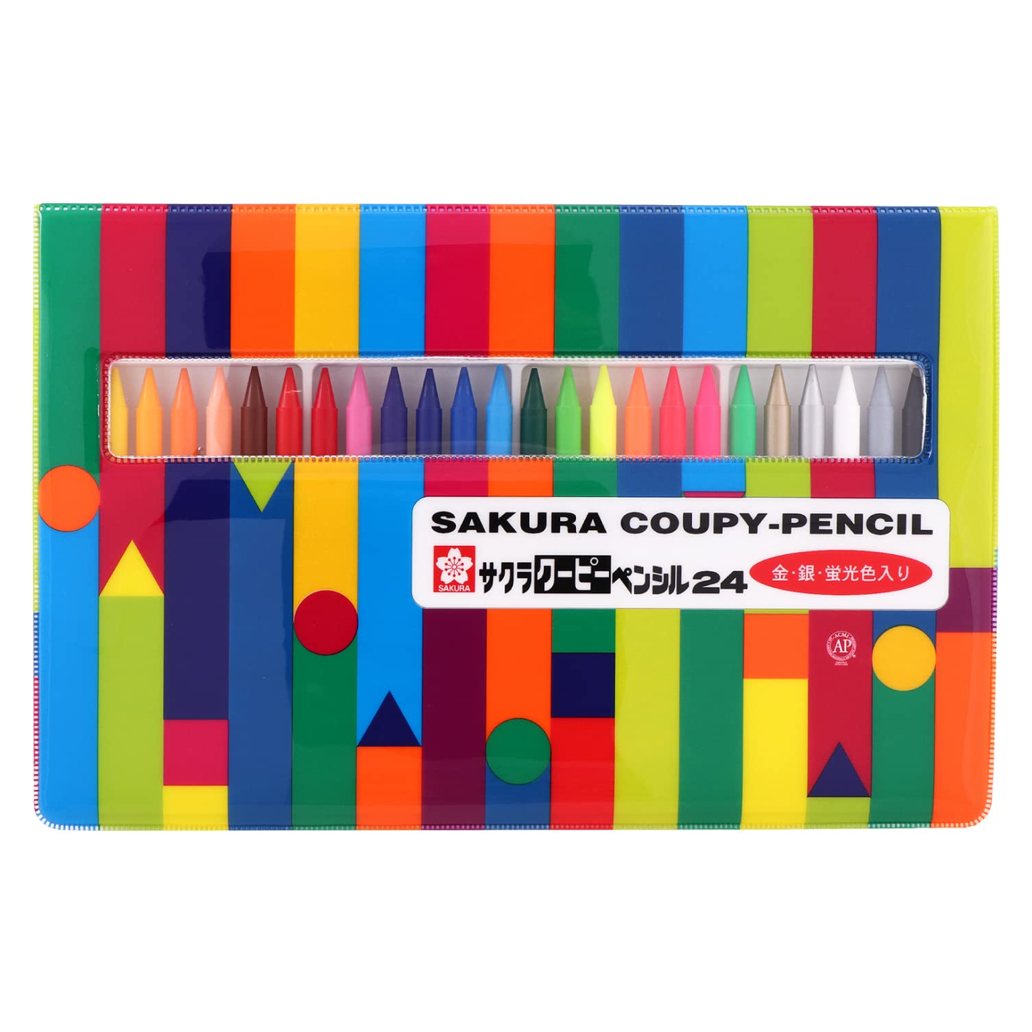 Sakura Crepas Japan Coupy Pencil 24 Colors Soft Case - YOYO JAPAN