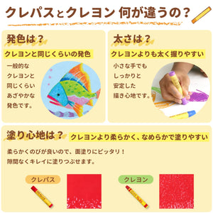 Sakura Crepas 16 Color Crepes Japan W/ Elastic Band Lp16R - YOYO JAPAN