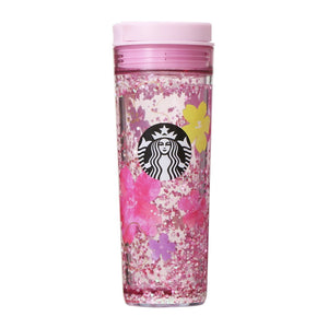 Sakura2024 Water-In Tumbler Pink Glitter 473ml - Starbucks Coffee Japan - YOYO JAPAN