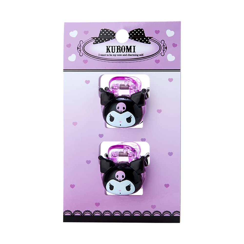 Sanrio Kuromi Clear Mini Hair Clip Set Japan 703788 - YOYO JAPAN
