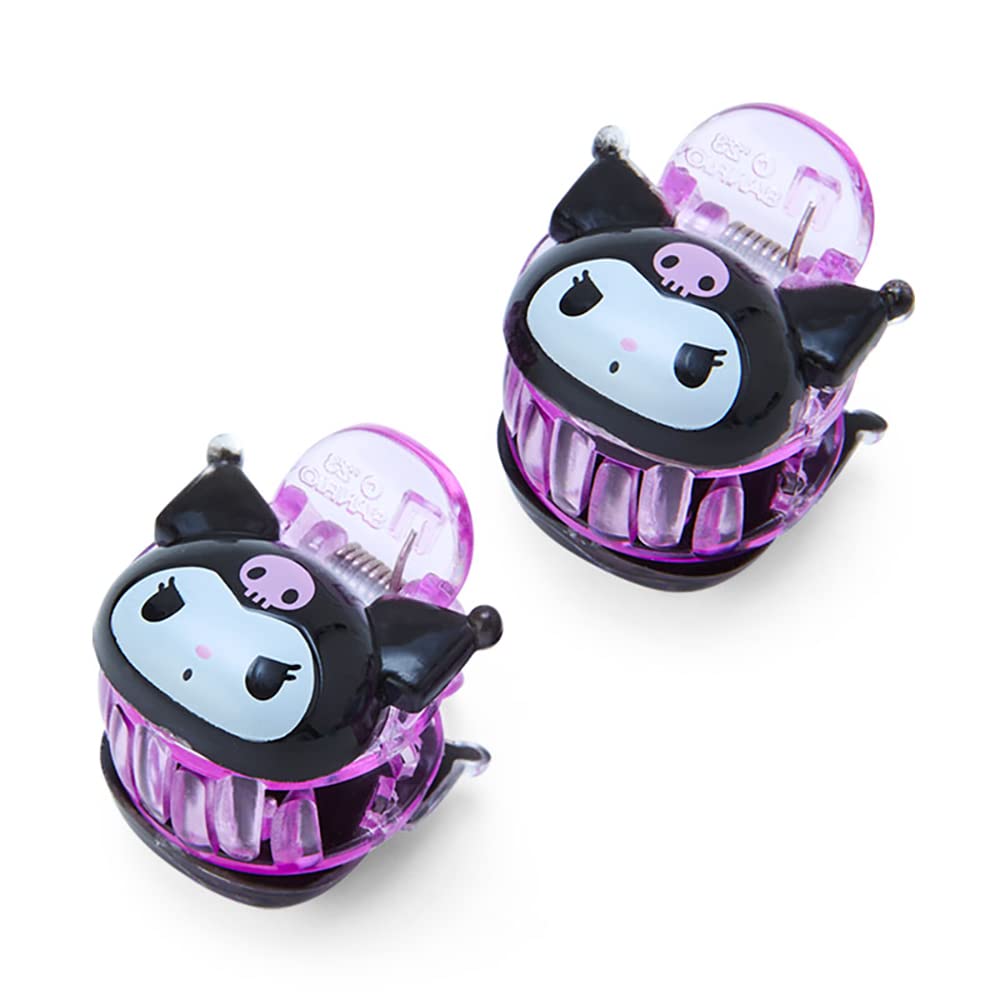 Sanrio Kuromi Clear Mini Hair Clip Set Japan 703788 - YOYO JAPAN