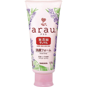 Saraya Arau Chemical Free Face Wash for Sensitive Skin 120g - YOYO JAPAN