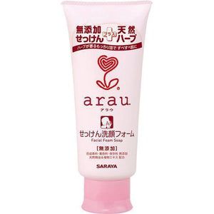 Saraya Arau Facial Foam Soap Cleanser 120G - YOYO JAPAN
