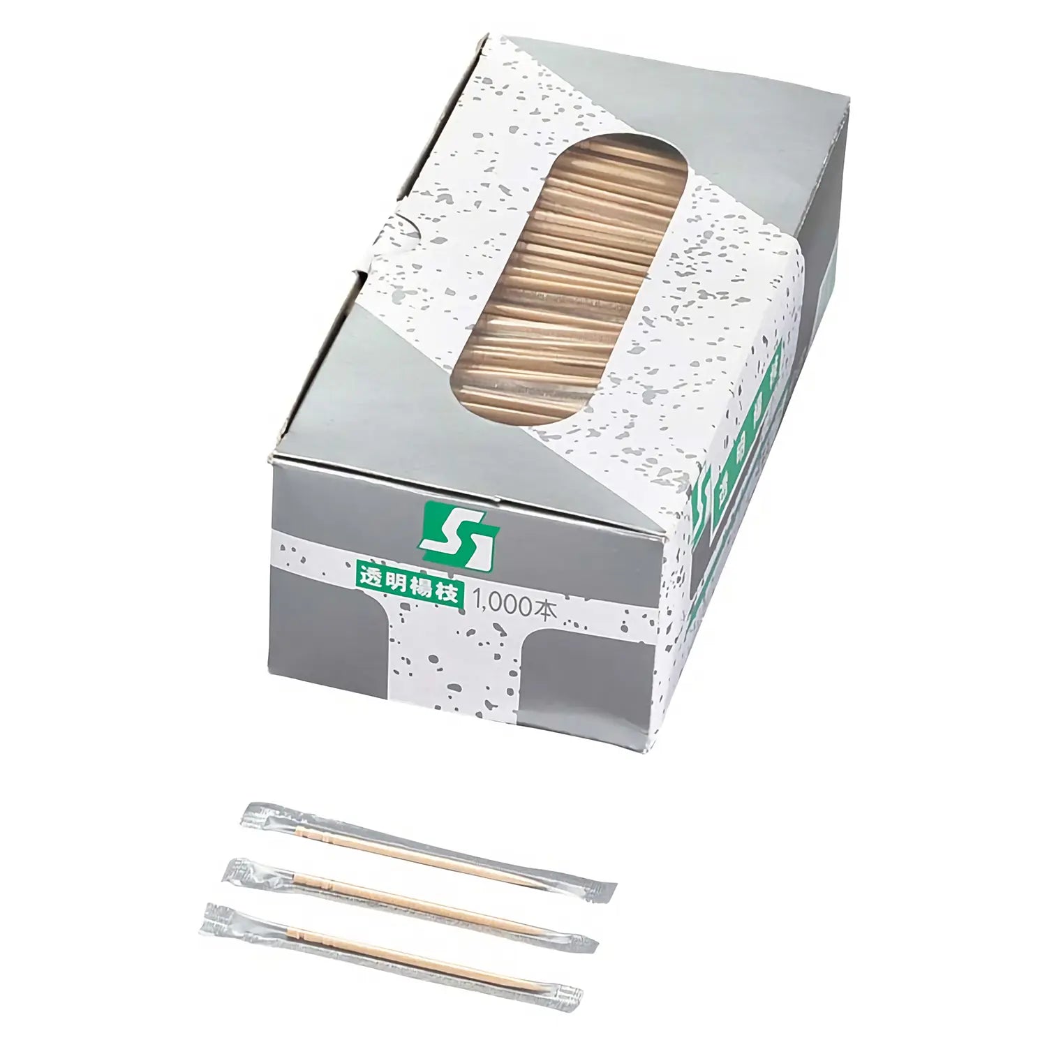 Sato Trading Wood Youji Toothpicks 1000 Count Clear Wrappings Japan - YOYO JAPAN