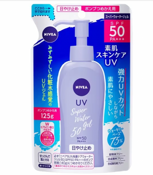 Nivea Super Water Gel SPF50 PA++++ Pump Refill 125g - YOYO JAPAN