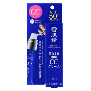 Kosé Sekkisei White Cc Cream SPF50+ PA++++ Light Ochre 01 26ml - Made In Japan - YOYO JAPAN