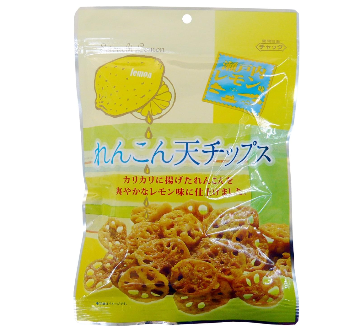 Daiko Setouchi Lemon Renkon Chips Lotus Root Chips (Pack of 10) - YOYO JAPAN