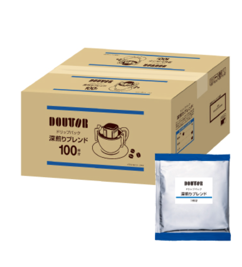 Doutor Drip Coffee Pack Dark Roast Blend 100 Bags - YOYO JAPAN