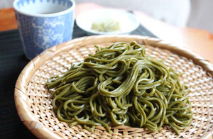 Hatakenaka Matcha Green Tea Soba Noodles 200g - YOYO JAPAN