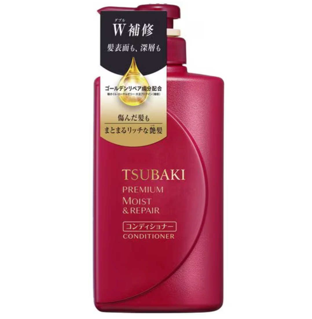 Shiseido Tsubaki Premium Moisture Conditioner 490ml for Silky Hair - YOYO JAPAN