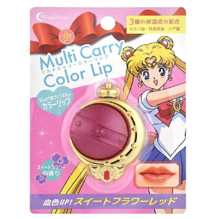 Miracle Romance Multi Carry Color Lip Cutie Moon Rod 21.6g Lip Balm Florish Red - YOYO JAPAN