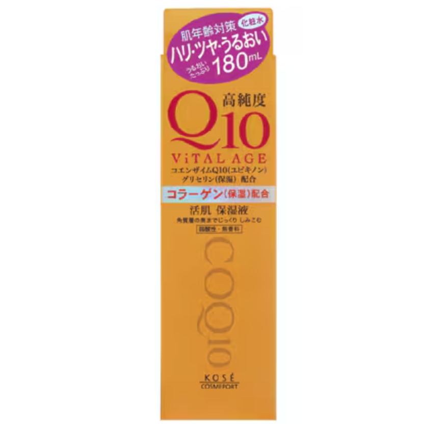 Kose Cosmeport Q10 Vital Age Lotion 180ml - Japanese Anti-Aging Lotion - YOYO JAPAN