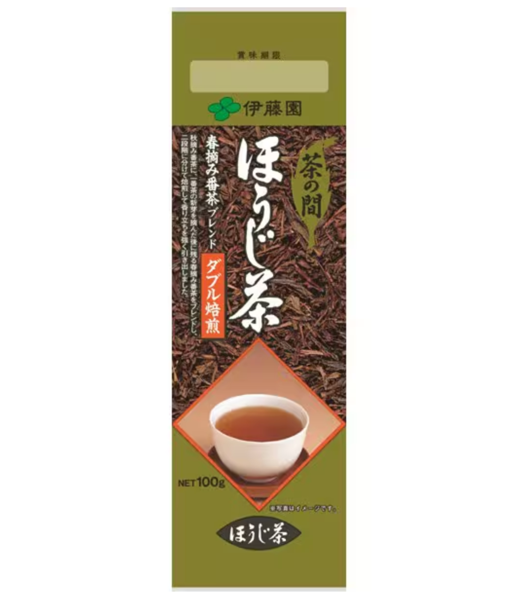 Ito En Tea Room Hojicha Roasted Green Tea Bag 100g - Made From Spring-Picked Bancha - YOYO JAPAN