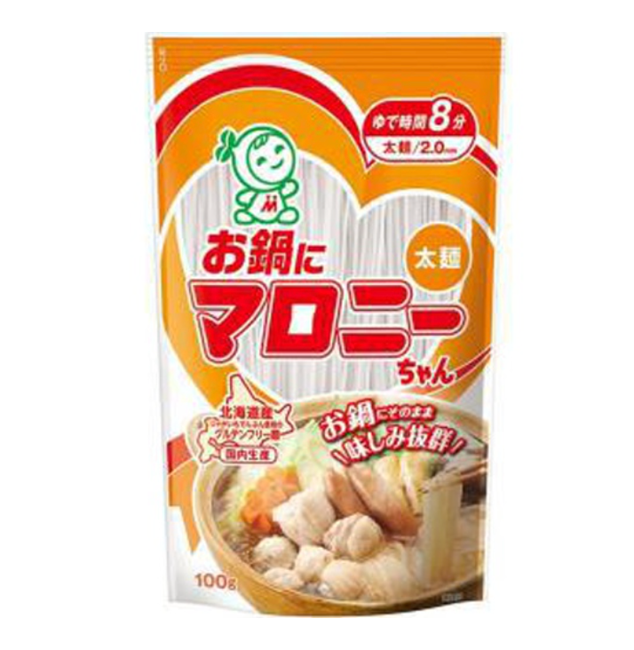Malony Dried Starch Thick Japanese Noodles 100g - YOYO JAPAN