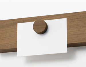 Mujirushi Ryohin Wall-Attached Furniture Walnut 44X4X9Cm - Made In Japan - YOYO JAPAN