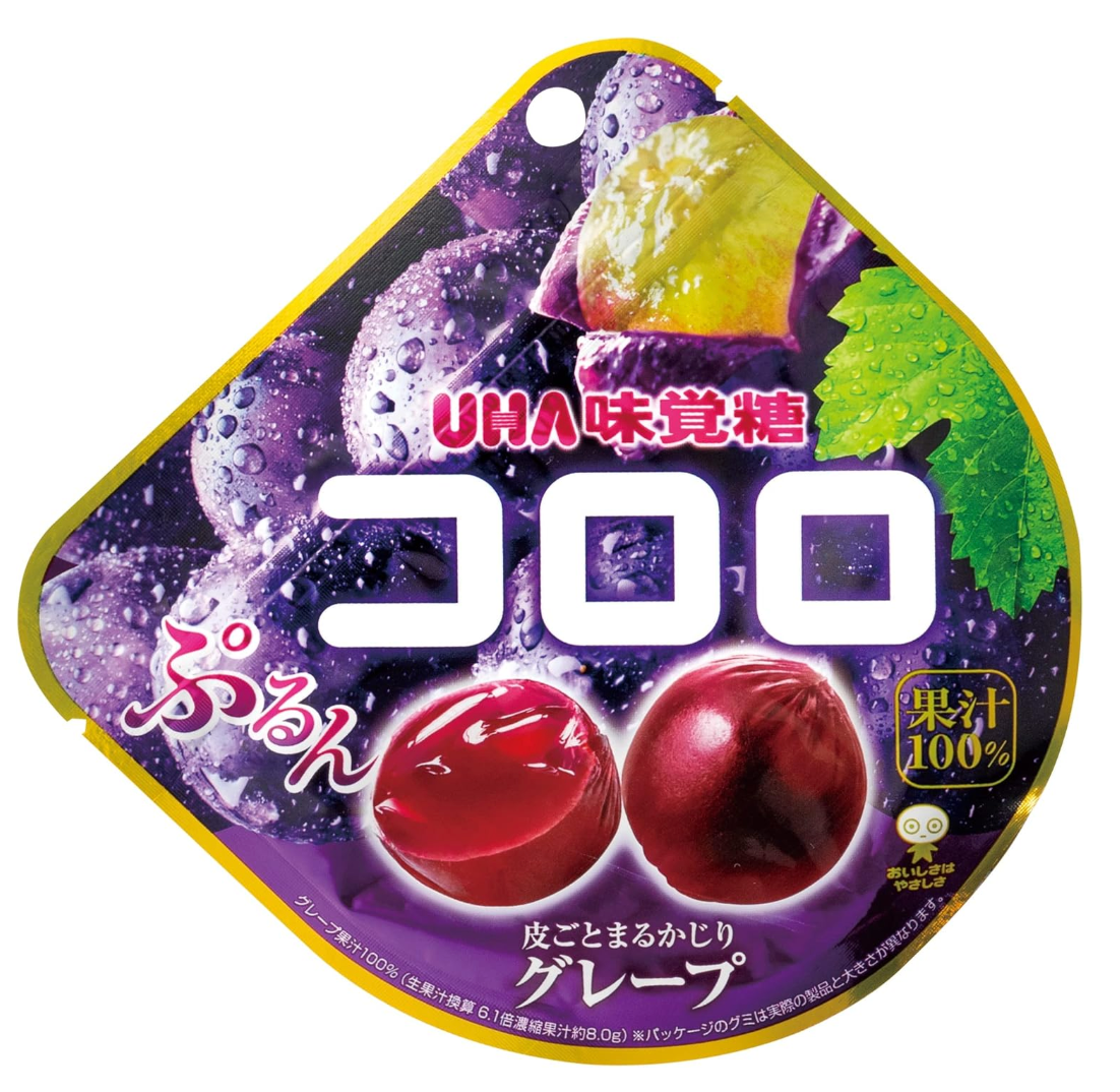 UHA Mikakuto Kororo Grape Gummy Candy (Pack of 6) - YOYO JAPAN