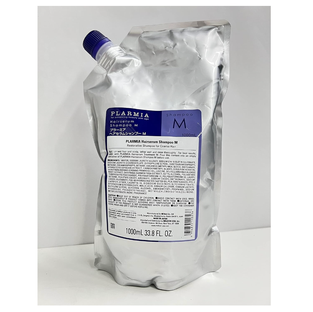 Milbon Plarmia Hair Serum Shampoo M Refill 1000ml - YOYO JAPAN